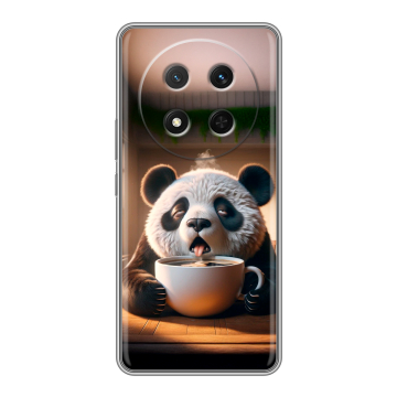 Силиконовый чехол на Honor X9c с принтом смешная панда Силиконовый чехол на Honor X9c с принтом смешная панда