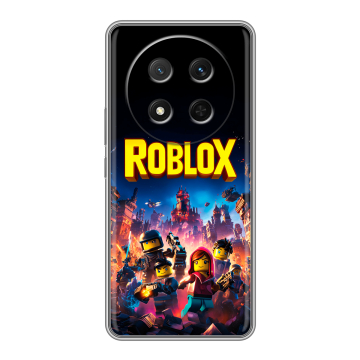 Силиконовый чехол на Honor X9c с принтом Roblox Роблокс