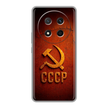 Силиконовый чехол на Honor X9c с принтом Флаг Герб СССР