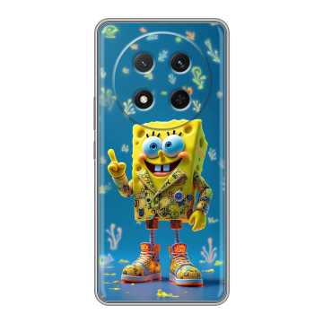 Силиконовый чехол на Honor X9c с принтом Спанч боб Спанчбоб Силиконовый чехол на Honor X9c с принтом Спанч боб Спанчбоб