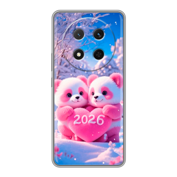 Силиконовый чехол на Honor X9c с принтом Новый год