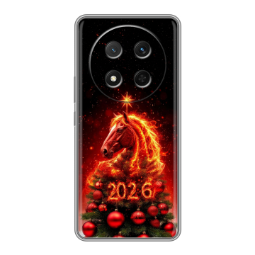 Силиконовый чехол на Honor X9c с принтом Новый год