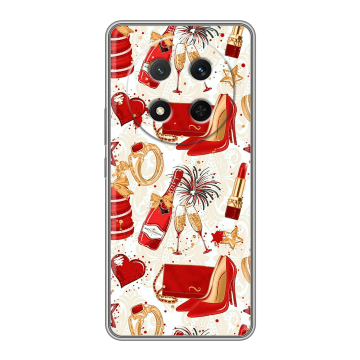 Силиконовый чехол на Honor X9c с принтом Новый год