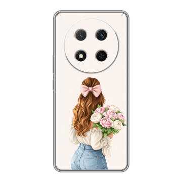 Силиконовый чехол на Honor X9c с принтом женский Силиконовый чехол на Honor X9c с принтом женский