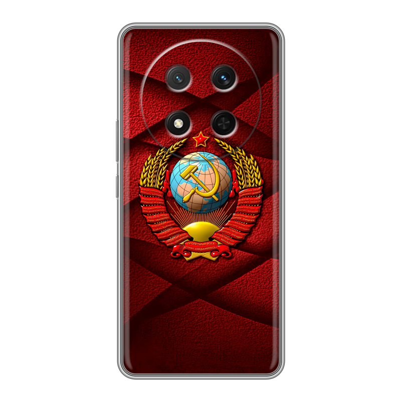 Силиконовый чехол на Honor X9c с принтом Герб СССР Силиконовый чехол на Honor X9c с принтом Герб СССР