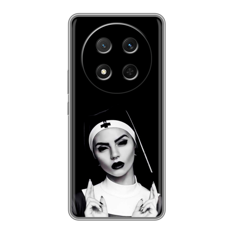 Силиконовый чехол на Honor X9c с принтом монашка Силиконовый чехол на Honor X9c с принтом монашка