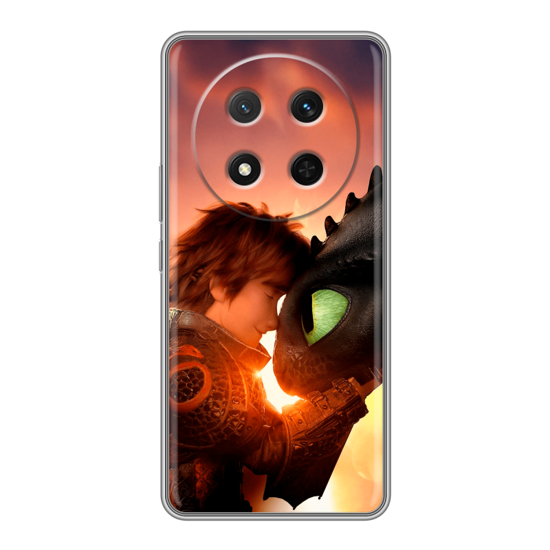 Силиконовый чехол на Honor X9c с принтом Как приручить дракона Силиконовый чехол на Honor X9c с принтом Как приручить дракона
