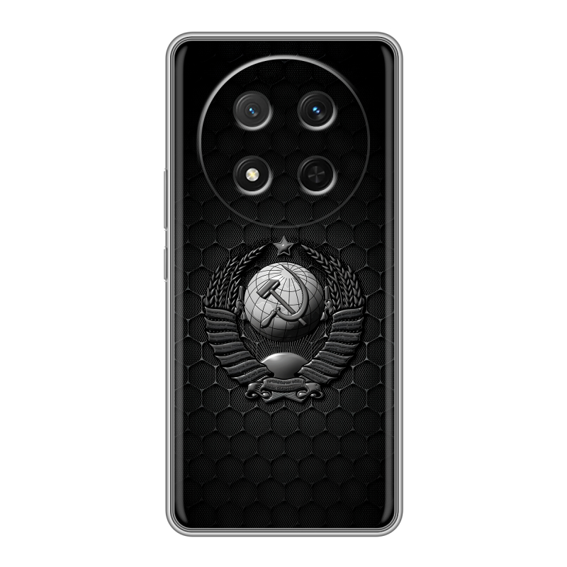 Силиконовый чехол на Honor X9c с принтом Герб Флаг СССР Силиконовый чехол на Honor X9c с принтом Герб Флаг СССР