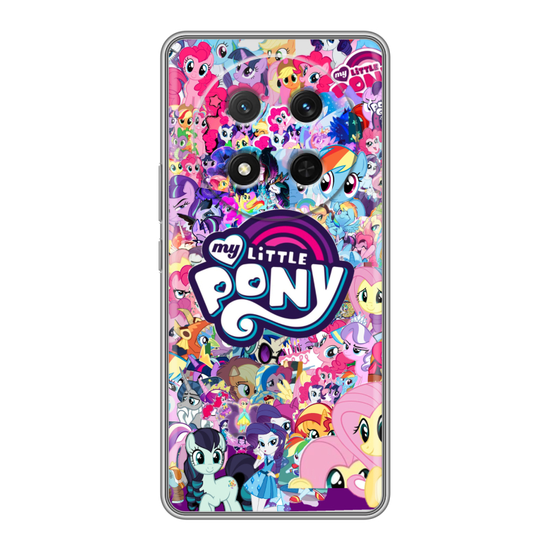 Силиконовый чехол на Honor X9c с принтом My little pony Дружба чудо Силиконовый чехол на Honor X9c с принтом My little pony Дружба чудо