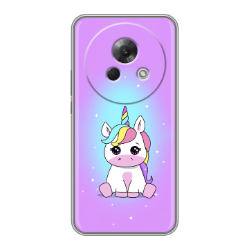 Силиконовый чехол на Meizu Lucky 08 с принтом Единорог