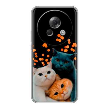 Силиконовый чехол на Meizu Lucky 08 с принтом Кошки