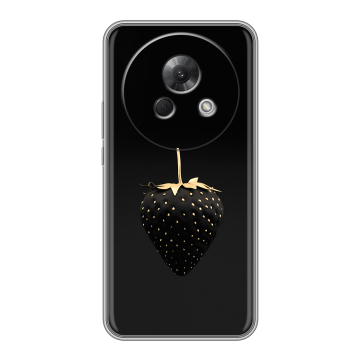 Силиконовый чехол на Meizu Lucky 08 с принтом Черная клубника
