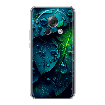 Силиконовый чехол на Meizu Lucky 08 с принтом Листья