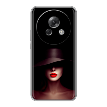 Силиконовый чехол на Meizu Lucky 08 с принтом Девушка в шляпе Силиконовый чехол на Meizu Lucky 08 с принтом Девушка в шляпе