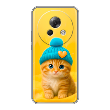 Силиконовый чехол на Meizu Lucky 08 с принтом Котенок в шапке Силиконовый чехол на Meizu Lucky 08 с принтом Котенок в шапке