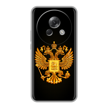 Силиконовый чехол на Meizu Lucky 08 с принтом Герб России желтый Силиконовый чехол на Meizu Lucky 08 с принтом Герб России желтый
