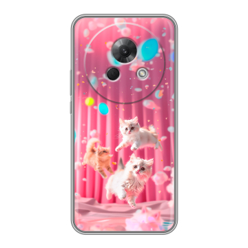 Силиконовый чехол на Meizu Lucky 08 с принтом милые котики