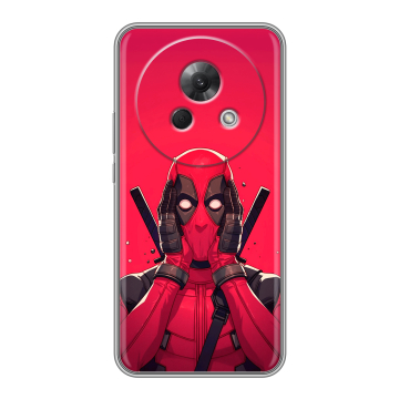 Силиконовый чехол на Meizu Lucky 08 с принтом Дедпул Deadpool Силиконовый чехол на Meizu Lucky 08 с принтом Дедпул Deadpool