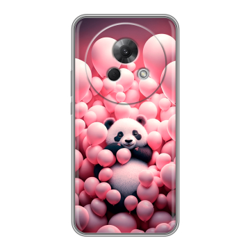 Силиконовый чехол на Meizu Lucky 08 с принтом Панда Силиконовый чехол на Meizu Lucky 08 с принтом Панда