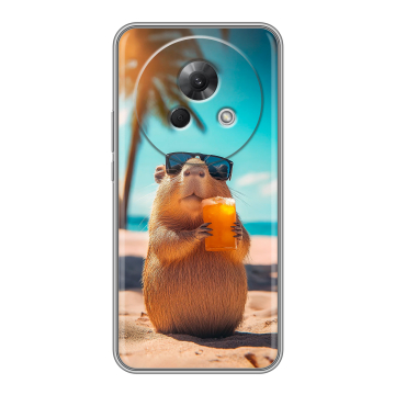 Силиконовый чехол на Meizu Lucky 08 с принтом Капибара Силиконовый чехол на Meizu Lucky 08 с принтом Капибара