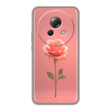 Силиконовый чехол на Meizu Lucky 08 с принтом Розовая роза