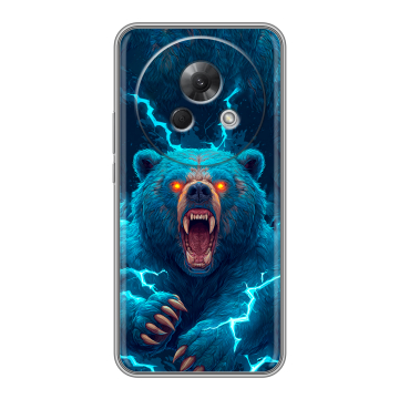Силиконовый чехол на Meizu Lucky 08 с принтом Медведь