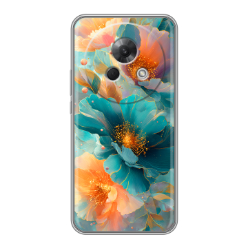 Силиконовый чехол на Meizu Lucky 08 с принтом Цветы