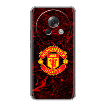 Силиконовый чехол на Meizu Lucky 08 с принтом Manchester United