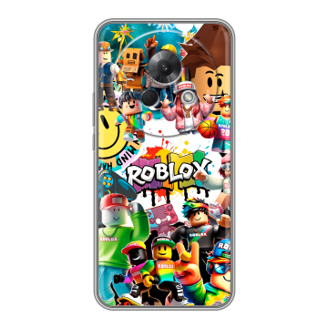 Силиконовый чехол на Meizu Lucky 08 с принтом Roblox Роблокс