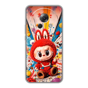 Силиконовый чехол на Meizu Lucky 08 с принтом Labubu Лабубу Силиконовый чехол на Meizu Lucky 08 с принтом Labubu Лабубу