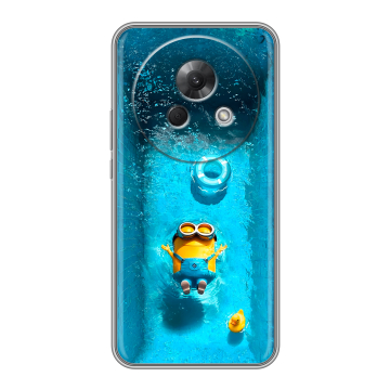 Силиконовый чехол на Meizu Lucky 08 с принтом Миньоны