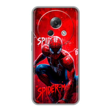 Силиконовый чехол на Meizu Lucky 08 с принтом Spiderman Человек паук