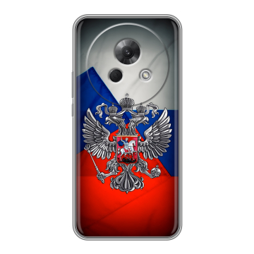 Силиконовый чехол на Meizu Lucky 08 с принтом Флаг России Силиконовый чехол на Meizu Lucky 08 с принтом Флаг России