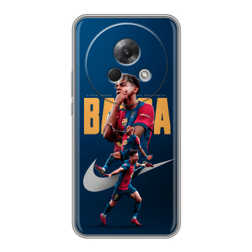 Силиконовый чехол на Meizu Lucky 08 с принтом Барселона Barca Yamal Силиконовый чехол на Meizu Lucky 08 с принтом Барселона Barca Yamal