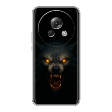 Силиконовый чехол на Meizu Lucky 08 с принтом Волк