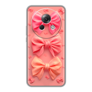 Силиконовый чехол на Meizu Lucky 08 с принтом Розовые бантики Силиконовый чехол на Meizu Lucky 08 с принтом Розовые бантики