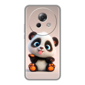 Силиконовый чехол на Meizu Lucky 08 с принтом милая панда Силиконовый чехол на Meizu Lucky 08 с принтом милая панда