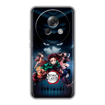 Силиконовый чехол на Meizu Lucky 08 с принтом Demon Slayer Клинок рассекающий демонов Силиконовый чехол на Meizu Lucky 08 с принтом Demon Slayer Клинок рассекающий демонов