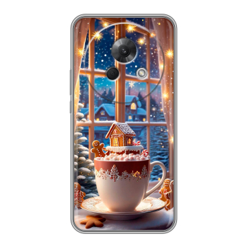Силиконовый чехол на Meizu Lucky 08 с принтом Новый год