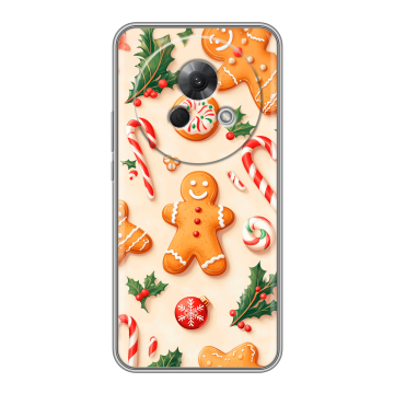 Силиконовый чехол на Meizu Lucky 08 с принтом Новый год