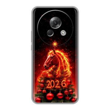 Силиконовый чехол на Meizu Lucky 08 с принтом Новый год