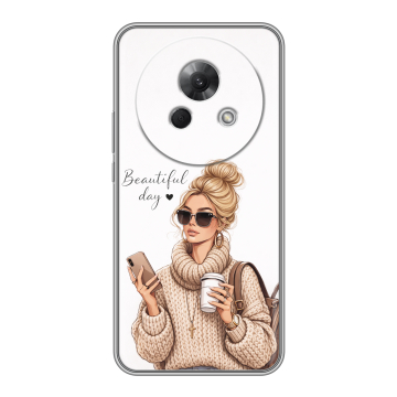 Силиконовый чехол на Meizu Lucky 08 с принтом женский Силиконовый чехол на Meizu Lucky 08 с принтом женский