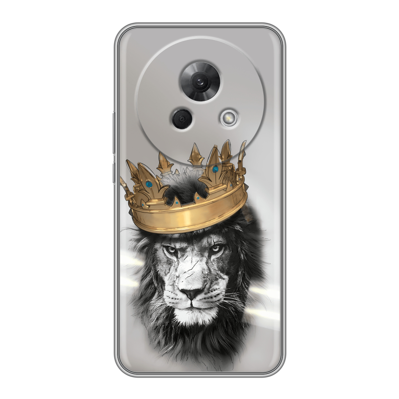 Силиконовый чехол на Meizu Lucky 08 с принтом Лев с короной Силиконовый чехол на Meizu Lucky 08 с принтом Лев с короной