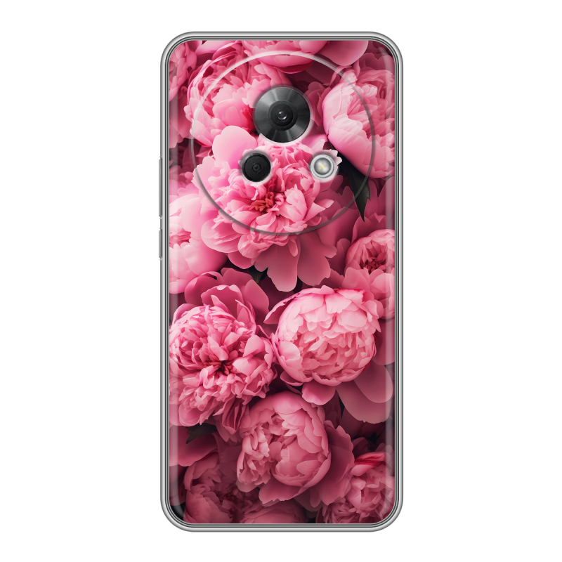 Силиконовый чехол на Meizu Lucky 08 с принтом цветы пионы Силиконовый чехол на Meizu Lucky 08 с принтом цветы пионы