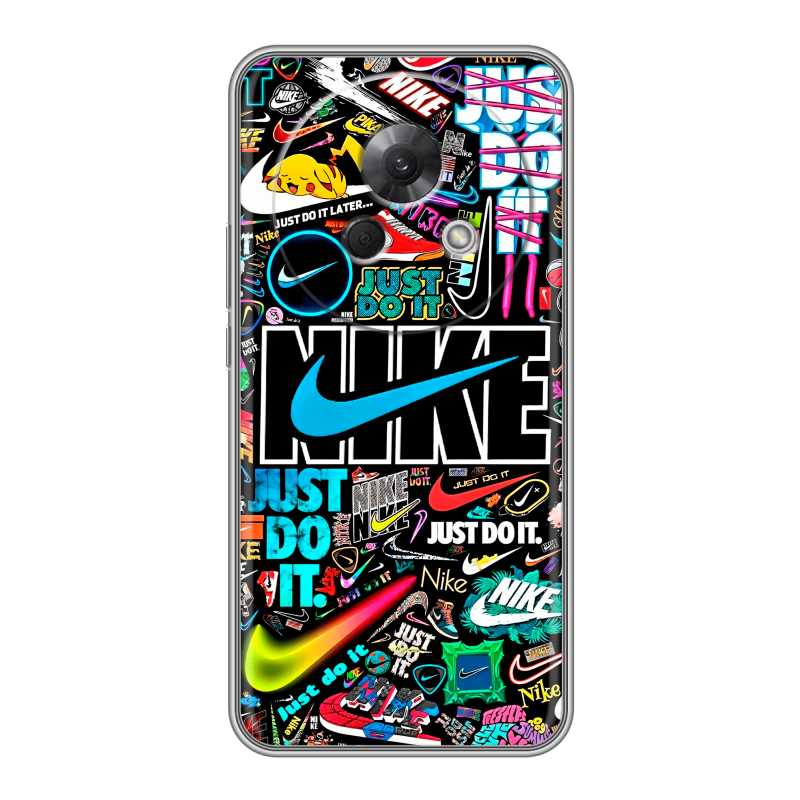 Силиконовый чехол на Meizu Lucky 08 с принтом найк nike черный Силиконовый чехол на Meizu Lucky 08 с принтом найк nike черный