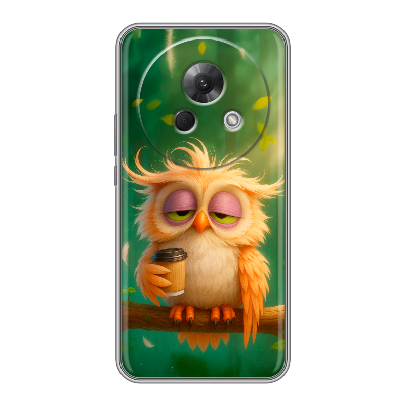 Силиконовый чехол на Meizu Lucky 08 с принтом сова Силиконовый чехол на Meizu Lucky 08 с принтом сова