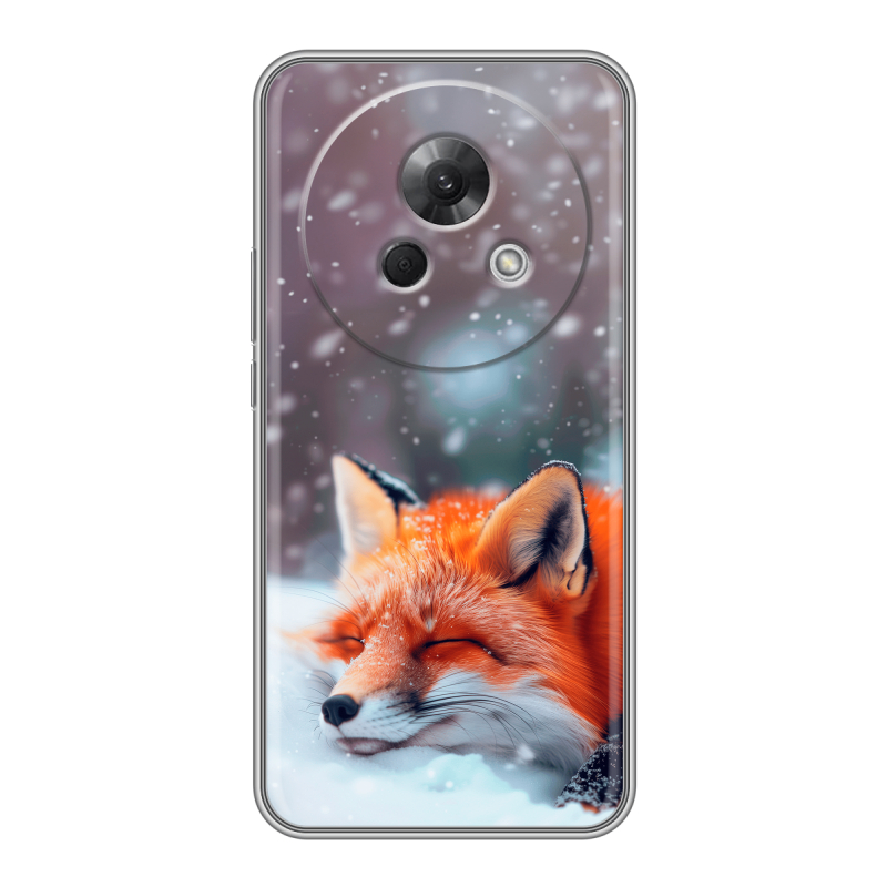 Силиконовый чехол на Meizu Lucky 08 с принтом лиса Силиконовый чехол на Meizu Lucky 08 с принтом лиса