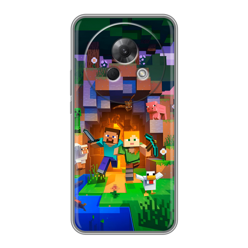 Силиконовый чехол на Meizu Lucky 08 с принтом Майнкрафт Minecraft Силиконовый чехол на Meizu Lucky 08 с принтом Майнкрафт Minecraft