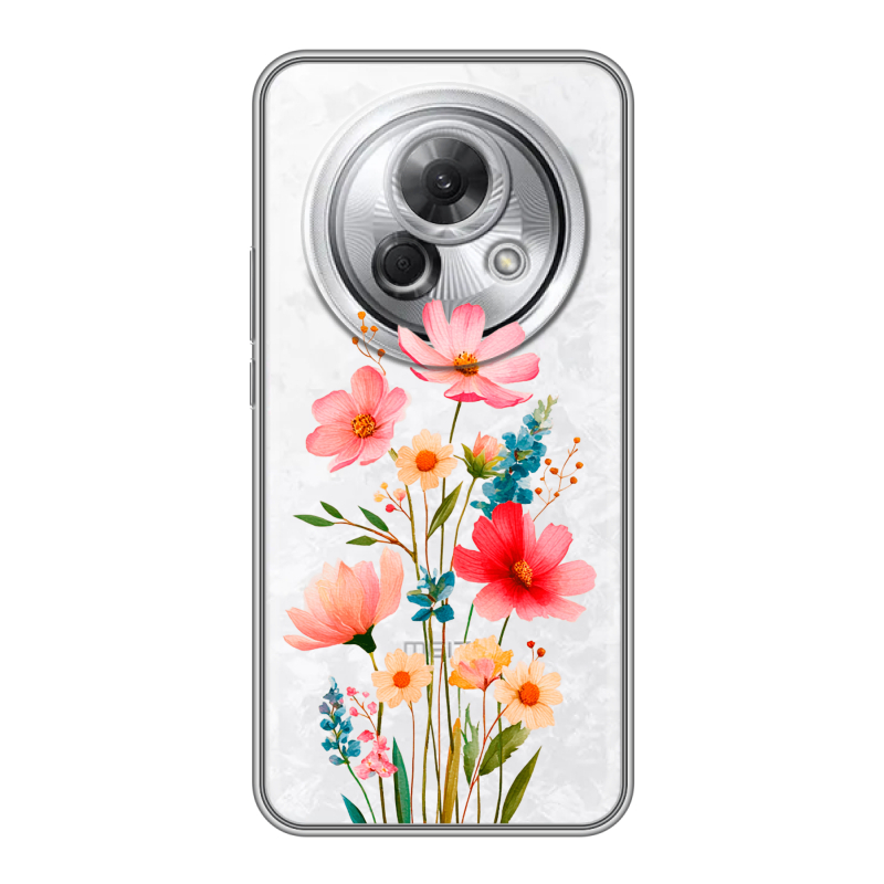 Силиконовый чехол на Meizu Lucky 08 с принтом Цветы Силиконовый чехол на Meizu Lucky 08 с принтом Цветы
