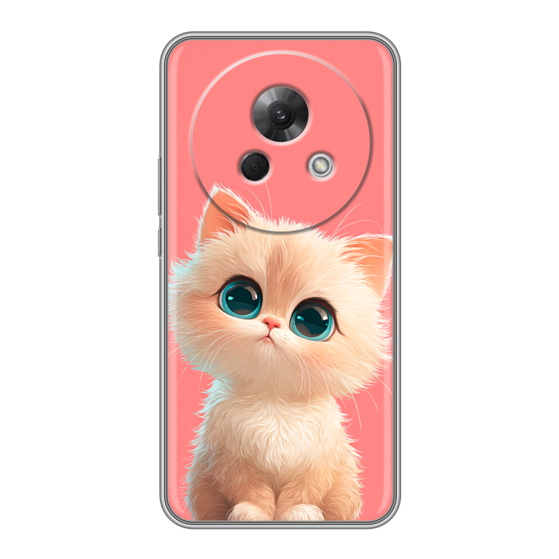 Силиконовый чехол на Meizu Lucky 08 с принтом Розовый котенок Силиконовый чехол на Meizu Lucky 08 с принтом Розовый котенок